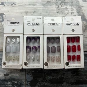4 Pack Gel Press On Nails